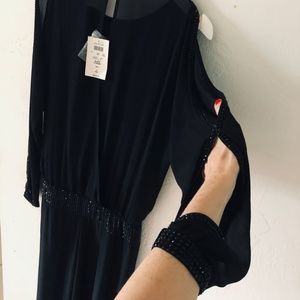 Cache Black stone embellished Jumpsuit